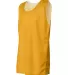 2529 Badger Youth Mesh Reversible Tank Gold/ White side view
