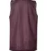 2529 Badger Youth Mesh Reversible Tank Maroon/ White back view