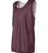 2529 Badger Youth Mesh Reversible Tank Maroon/ White side view