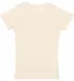 2616 LA T Girls' Fine Jersey Longer Length T-Shirt in Natural back view