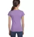 2616 LA T Girls' Fine Jersey Longer Length T-Shirt in Lavender back view