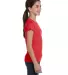 2616 LA T Girls' Fine Jersey Longer Length T-Shirt in Red side view
