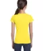 2616 LA T Girls' Fine Jersey Longer Length T-Shirt in Yellow back view