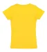 2616 LA T Girls' Fine Jersey Longer Length T-Shirt in Gold back view