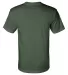 2905 Bayside Adult Union Made Cotton Tee Forest Green back view