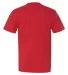 3015 Bayside Adult Union Made Cotton Pocket Tee Red back view