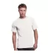 3015 Bayside Adult Union Made Cotton Pocket Tee White front view