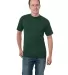 3015 Bayside Adult Union Made Cotton Pocket Tee Forest Green front view