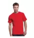 3015 Bayside Adult Union Made Cotton Pocket Tee Red front view