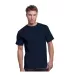 3015 Bayside Adult Union Made Cotton Pocket Tee Navy front view