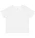 3301T Rabbit Skins Toddler Cotton T-Shirt WHITE front view