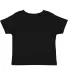 3301T Rabbit Skins Toddler Cotton T-Shirt BLACK back view