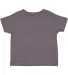 3301T Rabbit Skins Toddler Cotton T-Shirt CHARCOAL back view