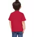 3321 Rabbit Skins Toddler Fine Jersey T-Shirt VINTAGE RED back view