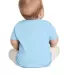 3322 Rabbit Skins Infant Fine Jersey T-Shirt LIGHT BLUE back view