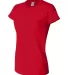 3325 Bayside Ladies' Short-Sleeve Tee Red side view