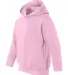 3326 Rabbit Skins Toddler Hooded Sweatshirt with P PINK side view