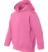 3326 Rabbit Skins Toddler Hooded Sweatshirt with P RASPBERRY side view