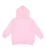 3326 Rabbit Skins Toddler Hooded Sweatshirt with P PINK back view
