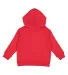 3326 Rabbit Skins Toddler Hooded Sweatshirt with P RED back view