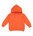 3326 Rabbit Skins Toddler Hooded Sweatshirt with P ORANGE front view
