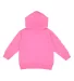 3326 Rabbit Skins Toddler Hooded Sweatshirt with P RASPBERRY back view