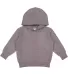 3326 Rabbit Skins Toddler Hooded Sweatshirt with P GRANITE HEATHER front view