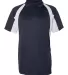 3344 Badger B-Dry Hook Polo Navy/ White front view