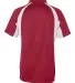 3344 Badger B-Dry Hook Polo Red/ White back view