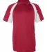 3344 Badger B-Dry Hook Polo Red/ White front view