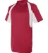 3344 Badger B-Dry Hook Polo Red/ White side view