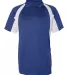 3344 Badger B-Dry Hook Polo Royal/ White front view