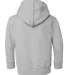 3346 Rabbit Skins Toddler Fleece Zip Hoodie Heather back view