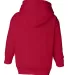 3346 Rabbit Skins Toddler Fleece Zip Hoodie Red back view