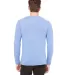 BELLA+CANVAS 3425 Mens Tri-Blend Long Sleeve V-Nec in Blue triblend back view