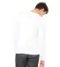 BELLA+CANVAS 3425 Mens Tri-Blend Long Sleeve V-Nec in White back view