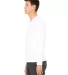 BELLA+CANVAS 3425 Mens Tri-Blend Long Sleeve V-Nec in White side view