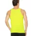BELLA+CANVAS 3480 Unisex Cotton Tank Top in Neon yellow back view