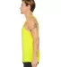 BELLA+CANVAS 3480 Unisex Cotton Tank Top in Neon yellow side view