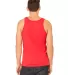 BELLA+CANVAS 3480 Unisex Cotton Tank Top in Red back view
