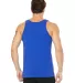 BELLA+CANVAS 3480 Unisex Cotton Tank Top in True royal back view