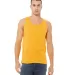 BELLA+CANVAS 3480 Unisex Cotton Tank Top in Gold front view
