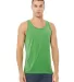 BELLA+CANVAS 3480 Unisex Cotton Tank Top in Green triblend front view