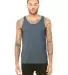 BELLA+CANVAS 3480 Unisex Cotton Tank Top in Heather slate front view