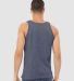 BELLA+CANVAS 3480 Unisex Cotton Tank Top in Heather navy back view