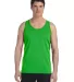 BELLA+CANVAS 3480 Unisex Cotton Tank Top in Neon green front view