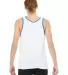 BELLA+CANVAS 3480 Unisex Cotton Tank Top in White/ tr royal back view
