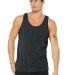 BELLA+CANVAS 3480 Unisex Cotton Tank Top in Dark gry heather front view