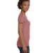 3507 LA T Ladies V-Neck Longer Length T-Shirt in Mauvelous side view