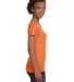 3507 LA T Ladies V-Neck Longer Length T-Shirt in Papaya side view